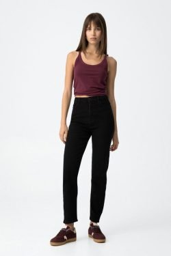 Jeans Mom_Slim_48 Negro
