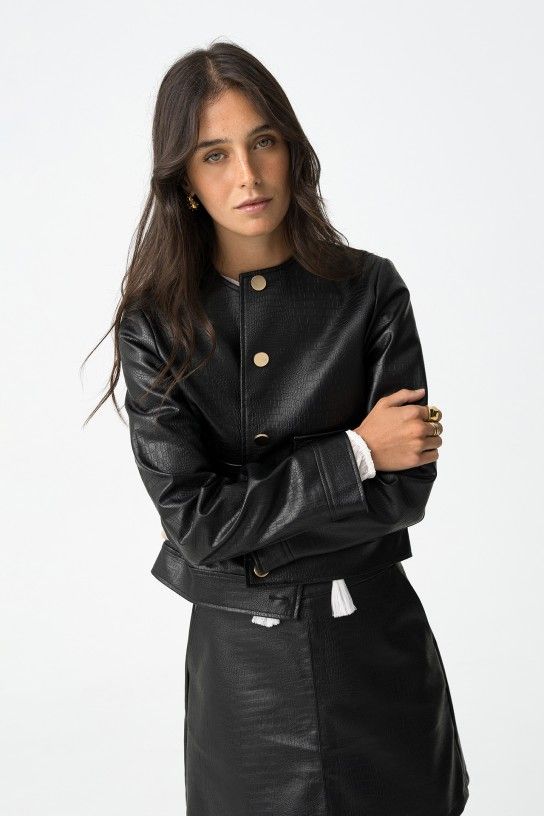Cazadora Croc Negra - Imagen 3
