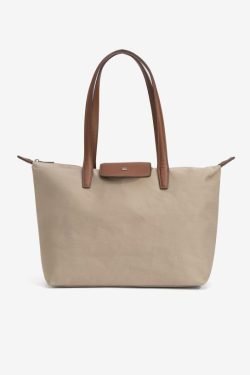 Bolso Shopper Top Beige