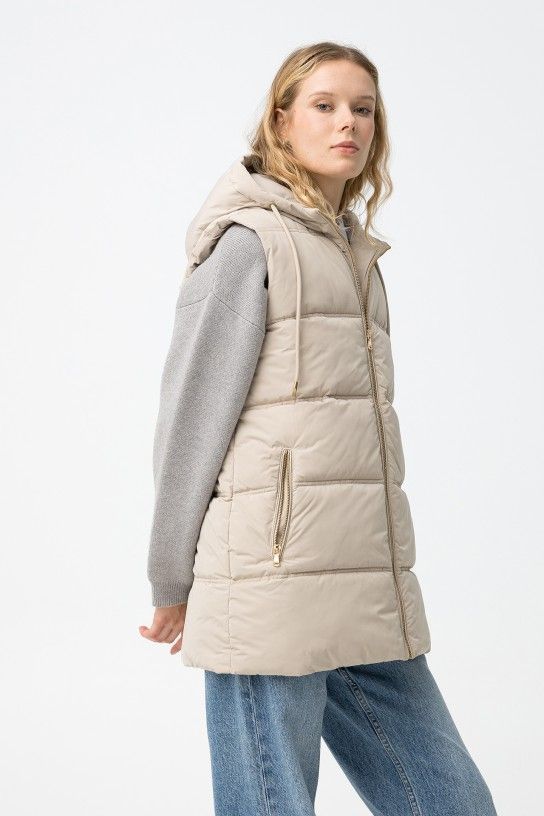 Chaleco Acolchado Duranduran Beige