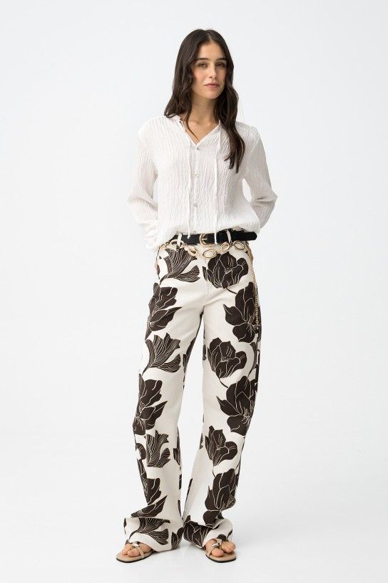 Jeans Bonnye_64 Maxi Flores