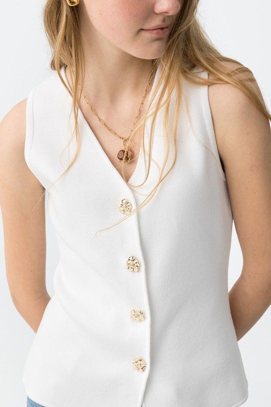 Top Fleur Blanco - Imagen 3
